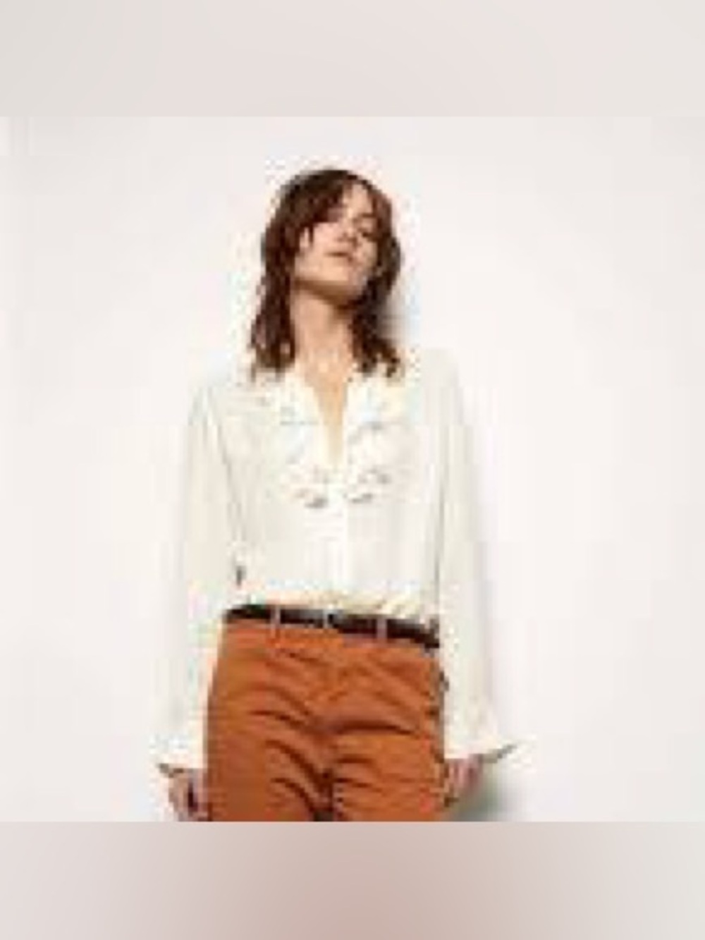 NILI LOTAN - Brown Nut Meg Montauk Casual Cropped Pants Size: 10